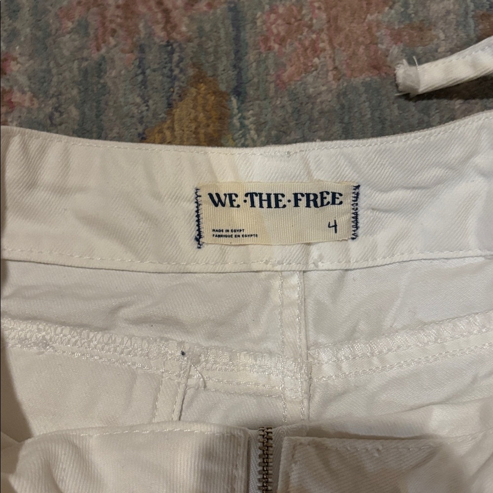 Free People White Wrap Skirt with Frayed Hem - Picture 4 of 4